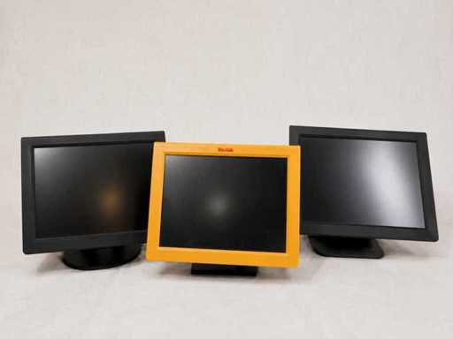  Monitor TFT-LCD – Kodak KD15V700 & 2 Industrial Monitor