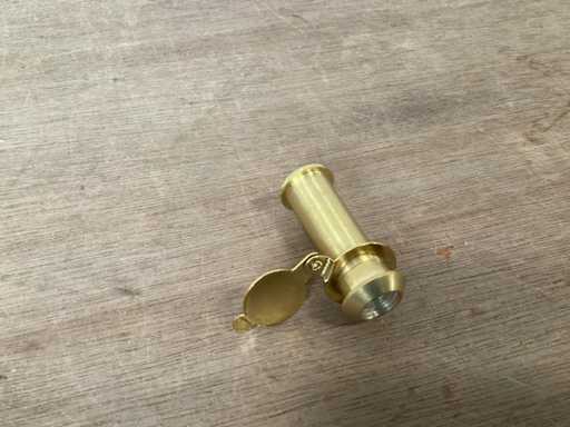 Karwei door viewer 12 mm, brass (40x)