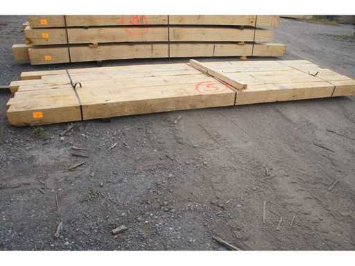 0,65 m³ Eiken balken 150x150
