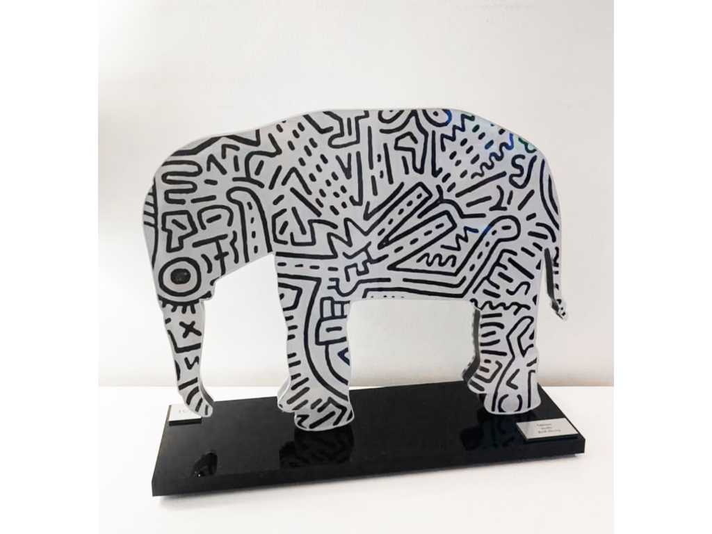 Keith HARING (dopo), Elefante, Scultura