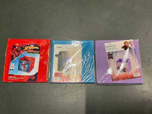 Partij diverse opbergdozen (64x)