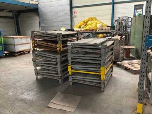 Folding Metal Stacking Bin