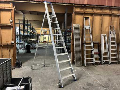 Scala a rotelle solide - 10 gradini