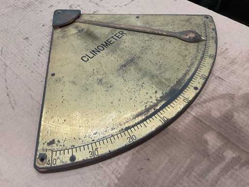 Clinomètre marin vintage