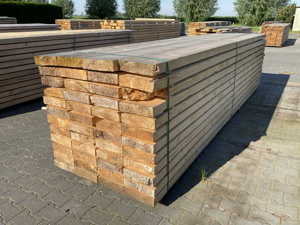 Fichte Gerüst Holzbalken 400x25x7cm (48x)