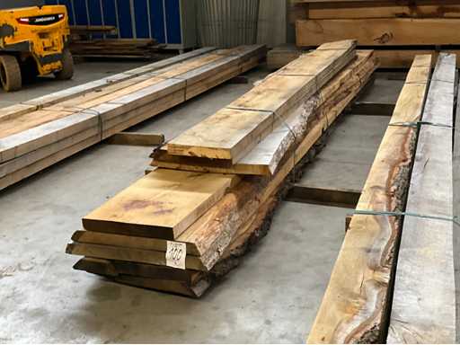 Diverse eikenhout planken / stamdelen (8x)