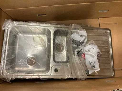 Lavandino in acciaio inox (5 volte)