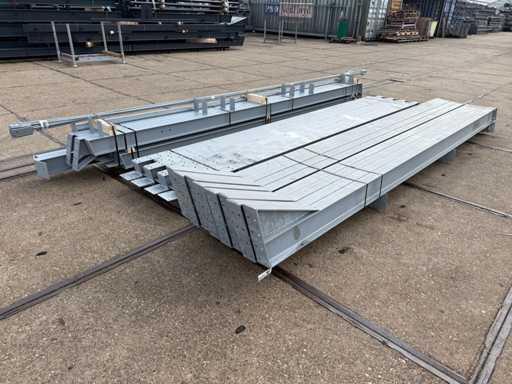 Staalconstructie 10 x 25 meter (250m2)