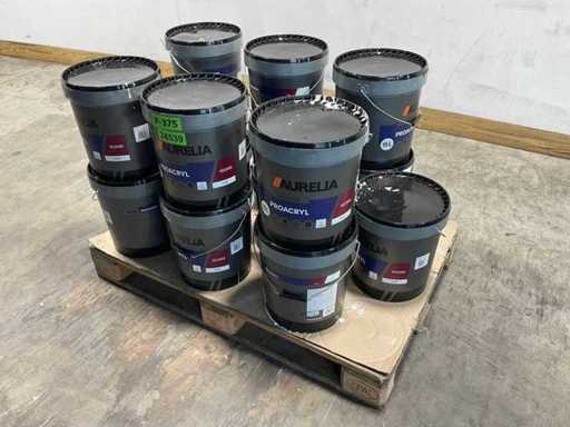 Batch of matte wall paint white 15L (15 buckets) 