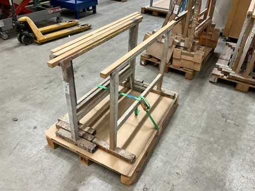 Puente de trabajo, montaje del puente, versión pesada de metal pie 4 piezas