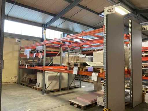 Heavy-duty shelf, with contents