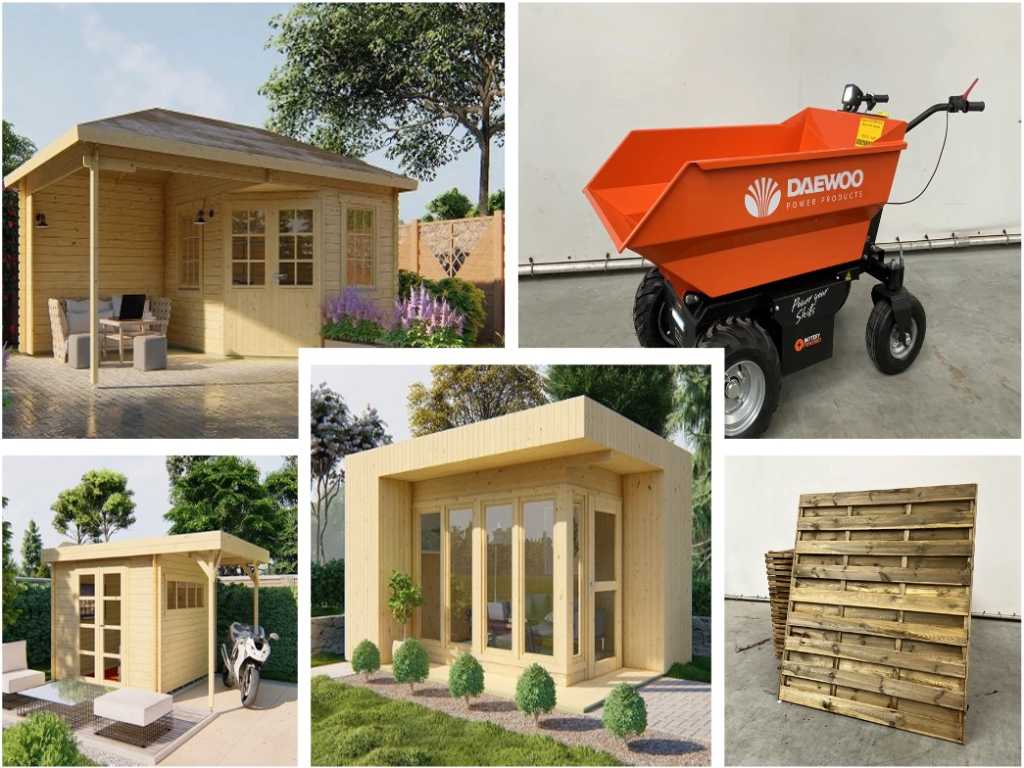 Garden sheds, tools & high-pressure cleaners