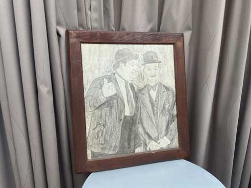 Holzgerüst LAUREL & HARDY