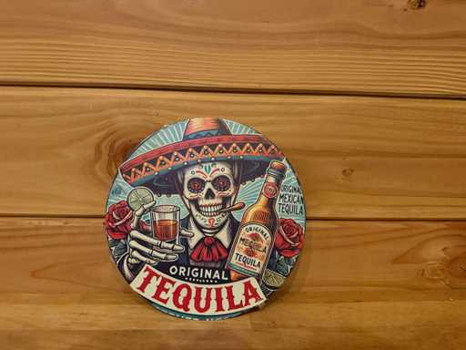 Metal advertising sign round 20cm