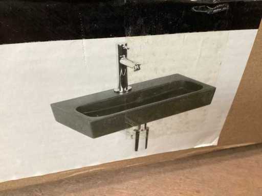 DIFFERNZ Spüle Naturstein, komplettes Set