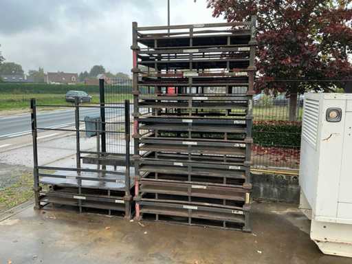 Metalen vouwbakken (12x)