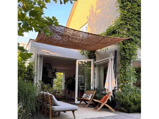4Shine - Schaduwdoek Kokos vierkant 3x3m Garden furniture accessory (5x)