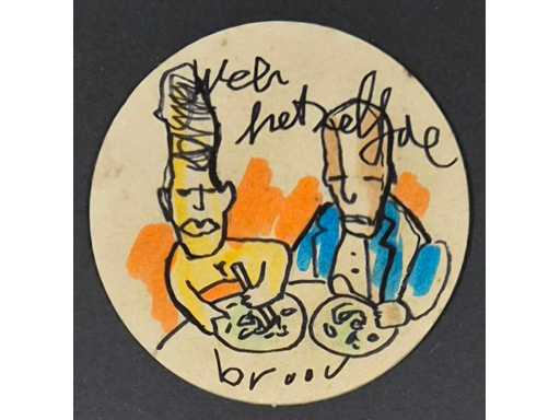 Tappetino da birra Herman Brood 'Proprio lo stesso'