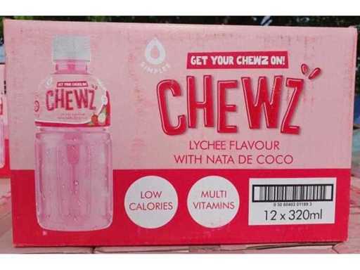 Set di 60 bevande rinfrescanti al litchio e frutta esotica - Chewz – 320 ml
