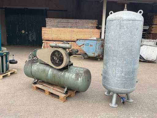 Grasso L830/8 Luchtcompressor en voorraadtank