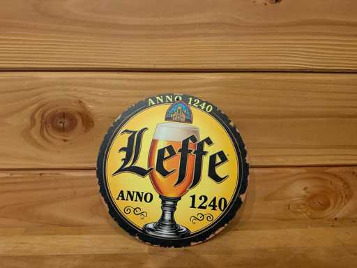 Metal advertising sign round 20cm