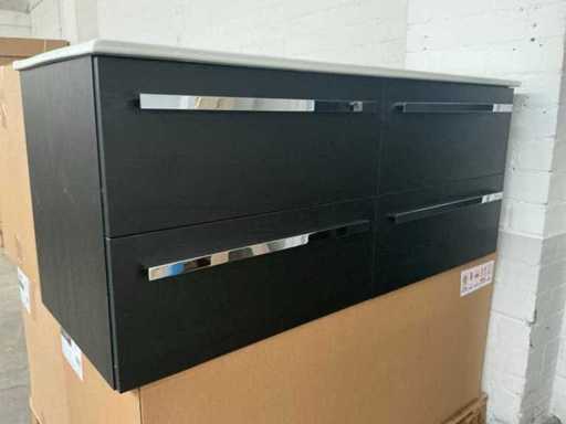 Sanox Grey Oak Bathroom Furniture 120cm