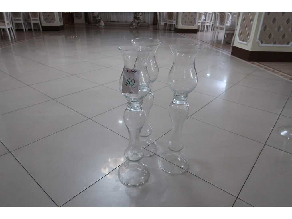 Glass vases (23x)