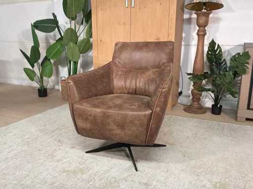 Oscar leren Draaibare Fauteuil