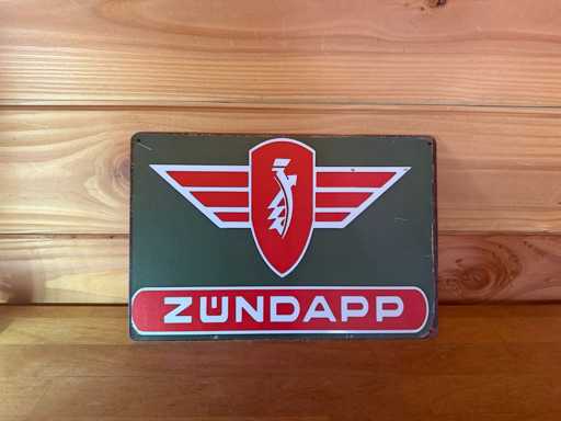 Metalen reclame bord