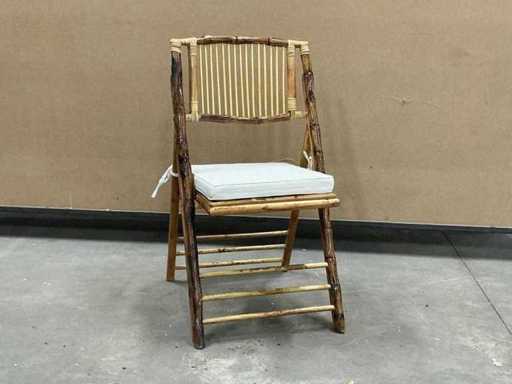 Opklapbare Bamboo Terrasstoel (6x)