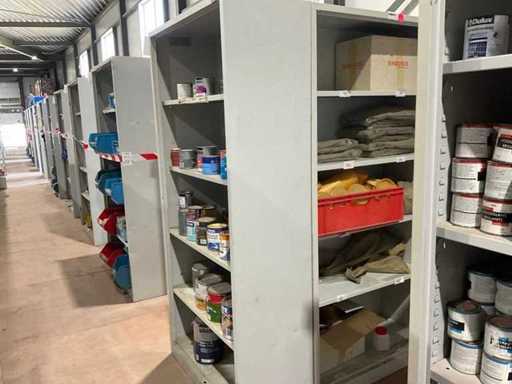 Metalen kasten met werkkleding (4x)