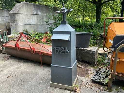 Letterbox with decoration and key