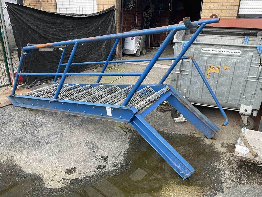 Fixed metal staircase