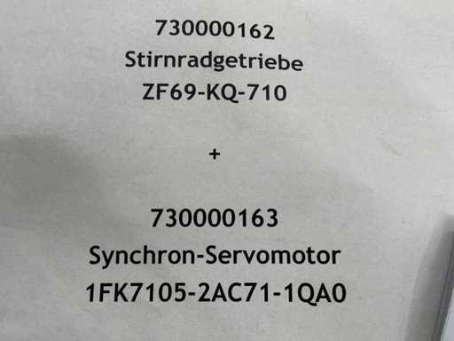   Boîte de vitesses à sprint + servomoteur synchrone