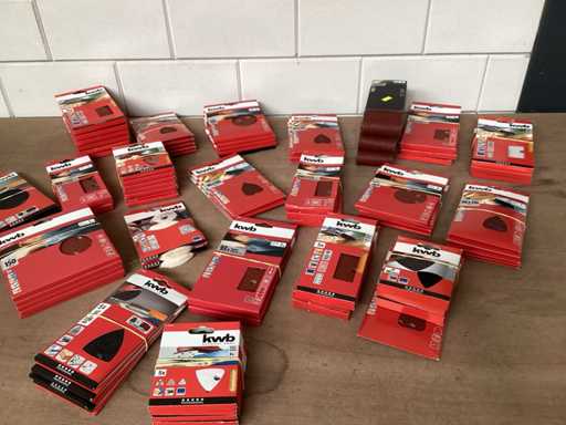 KWB mix lotto di carta vetrata