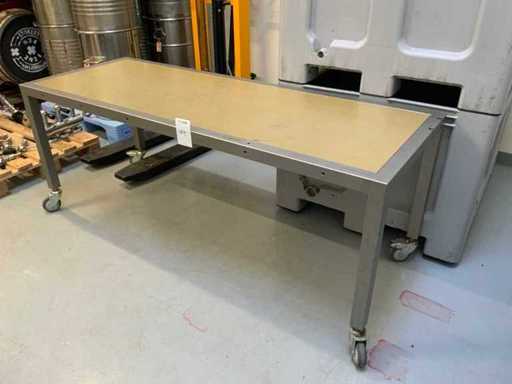 Stainless steel work table