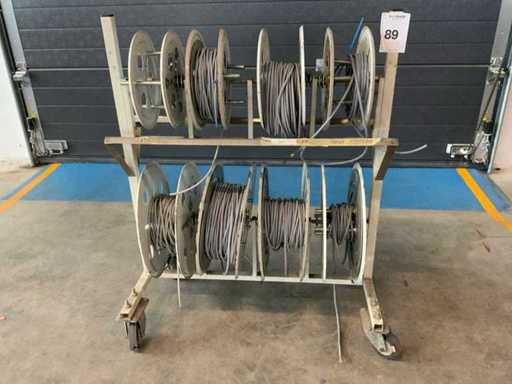 EDK Verschiedene Kabel am mobilen Spulenrack
