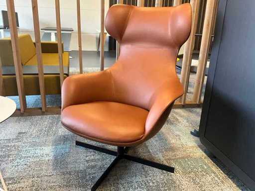 Artiga Draaibare lederen fauteuil
