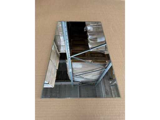 Specchi 50x30 cm, piastre per specchi, specchi rettangolari da parete (370 pezzi).