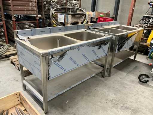 lot van 2 Spoelbakken