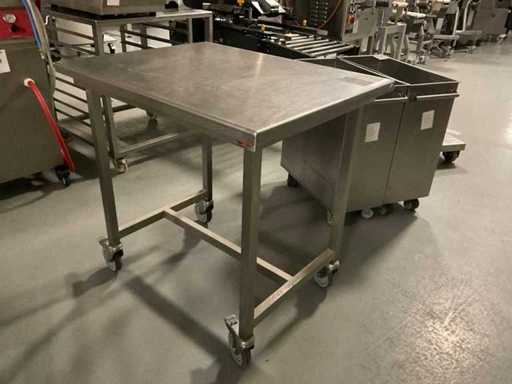 Van 't Woud Arbeitstisch aus Edelstahl