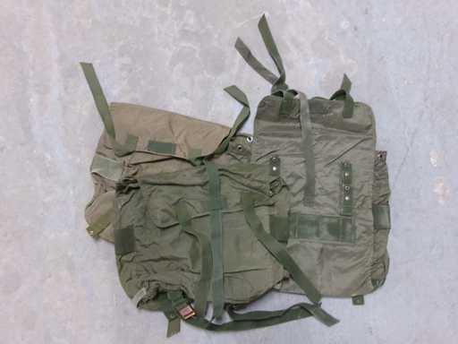 Österr. Kampftasche, oliv, in Holzkiste, 2. Wahl (Meier) (50x)