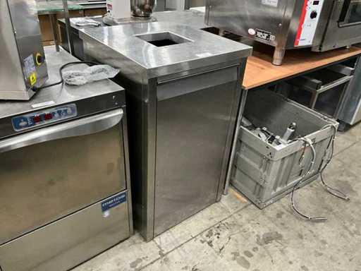 RVS inbouw voor vuilnisemmer