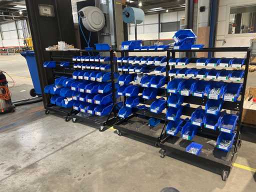 Datona.nl Estanterías móviles con capacidad (4x)