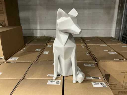 Lot Coco Maison Fox Statue H34.5cm (33x)