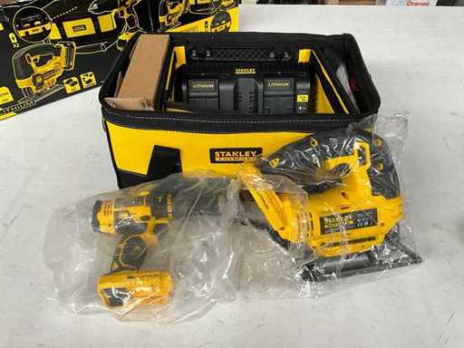 Kit Stanley Fatmax FMCK473D2BC-QW Trapano a impulsi 18V + Seghetto Alternativo