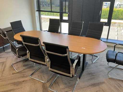 Conference table with 8 chairs