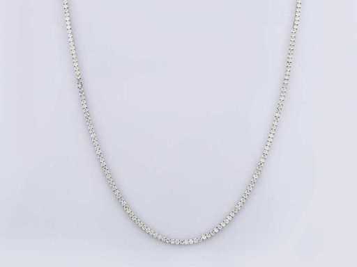 14 KT White gold Necklace With 9.96 Cts Natural Diamond