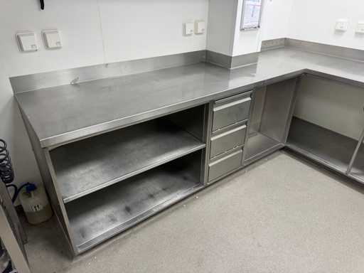 Table de travail en acier inoxydable