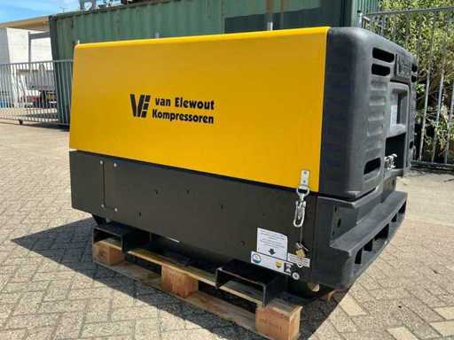 Compair C25-10 2022 - DLT0207 - Compressore a vite mobile CompAir C25-10 10 Bar | 2,3 m³/min | 